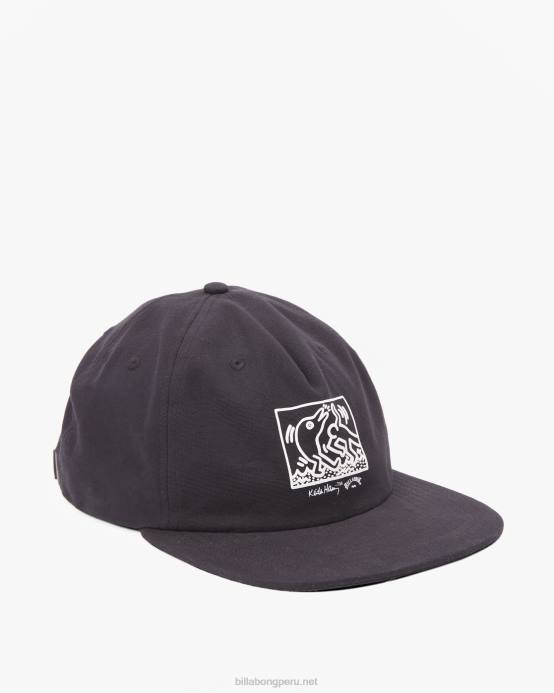 hombres negro Billabong gorra de beisbol de la salvacion de keith haring 04LD716
