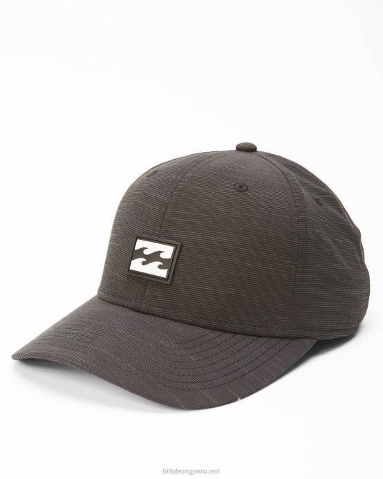 hombres negro Billabong gorro elástico todo el día 04LD710