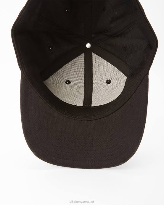 hombres negro Billabong gorro elástico todo el día 04LD710