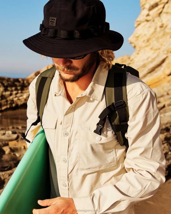 hombres negro Billabong sombrero boonie a/div 04LD695