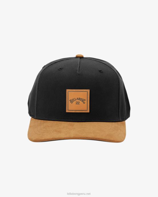 hombres negro/tostado Billabong gorra snapback apilada 04LD819