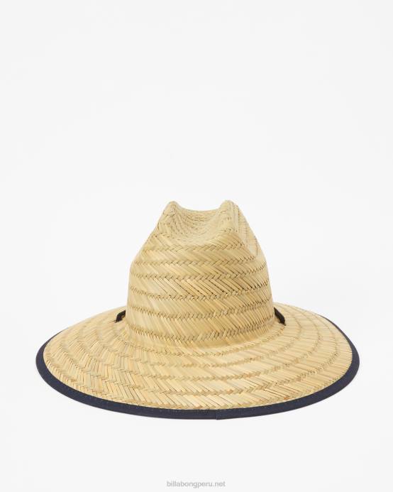 hombres pastel Billabong sombrero salvavidas de paja con estampado de mareas 04LD816
