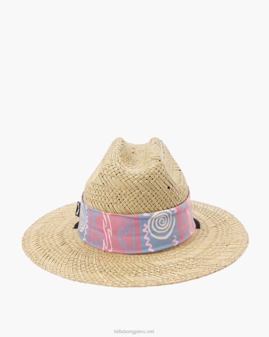 hombres rojo polvoriento Billabong sombrero salvavidas de paja mai tides 04LD869