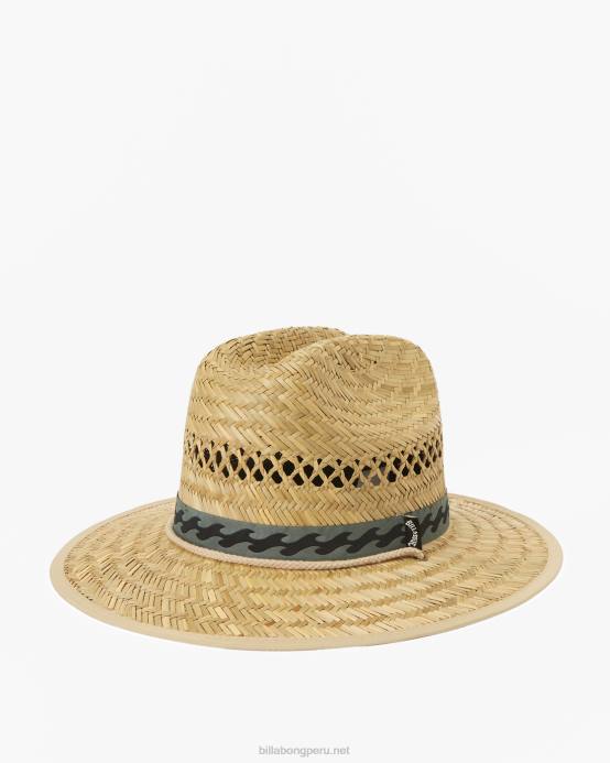 hombres superávit Billabong sombrero salvavidas de paja de mareas medias 04LD689