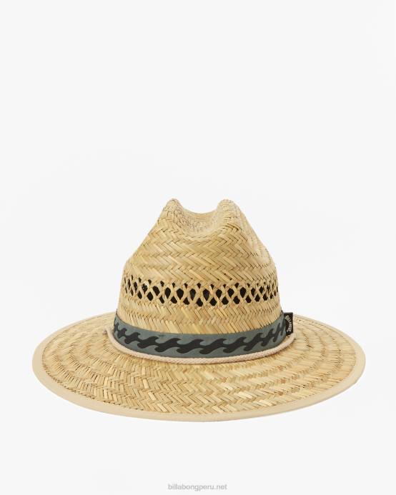 hombres superávit Billabong sombrero salvavidas de paja de mareas medias 04LD689