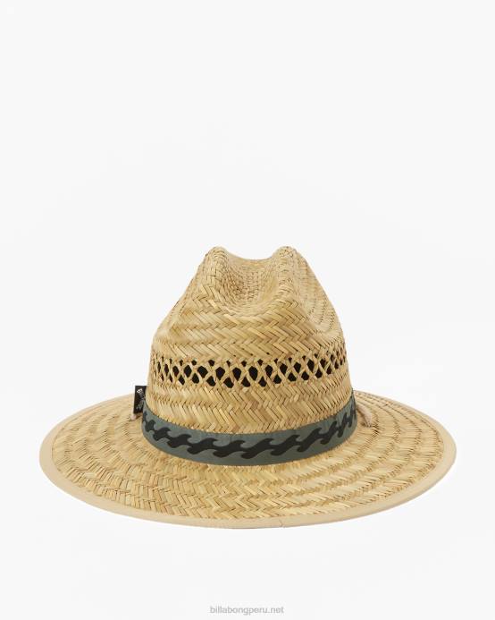 hombres superávit Billabong sombrero salvavidas de paja de mareas medias 04LD689