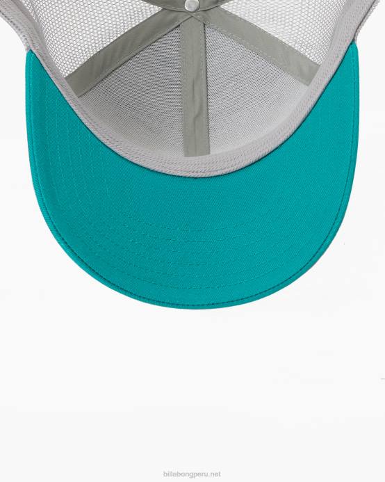 hombres verde azulado profundo Billabong sombrero de camionero con paredes 04LD777