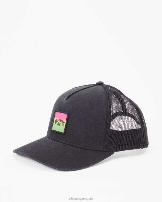 hombres verde neón Billabong sombrero de camionero apilado 04LD862