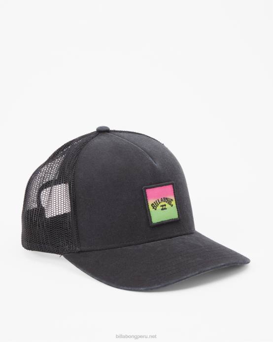 hombres verde neón Billabong sombrero de camionero apilado 04LD862