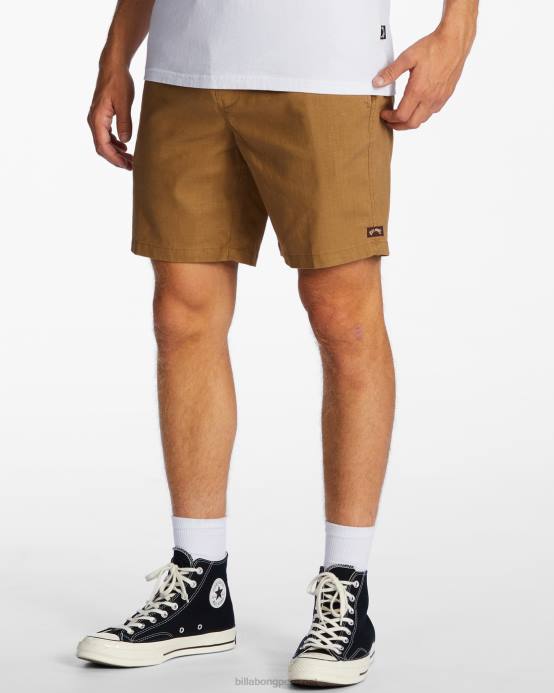 hombres armiño Billabong pantalones cortos técnicos con elástico de cáñamo surftrek 04LD466