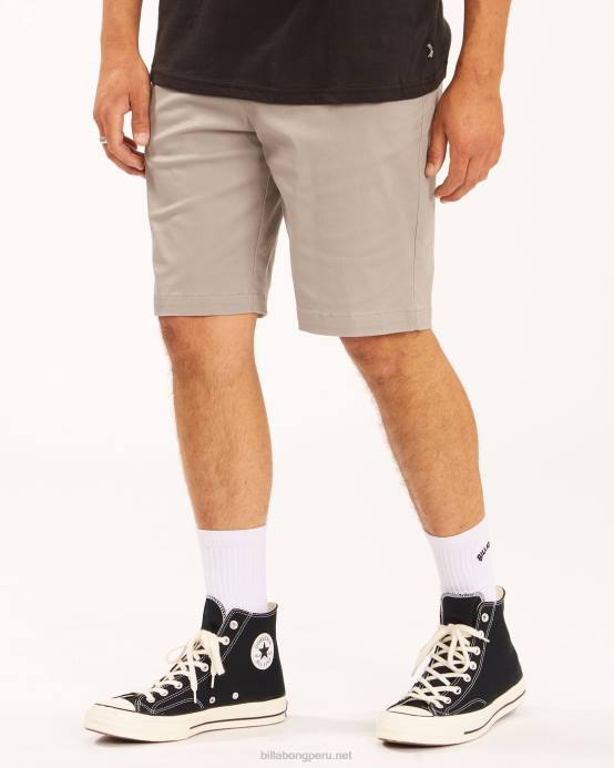 hombres brezo gris Billabong pantalones cortos elásticos carter 21'' 04LD514