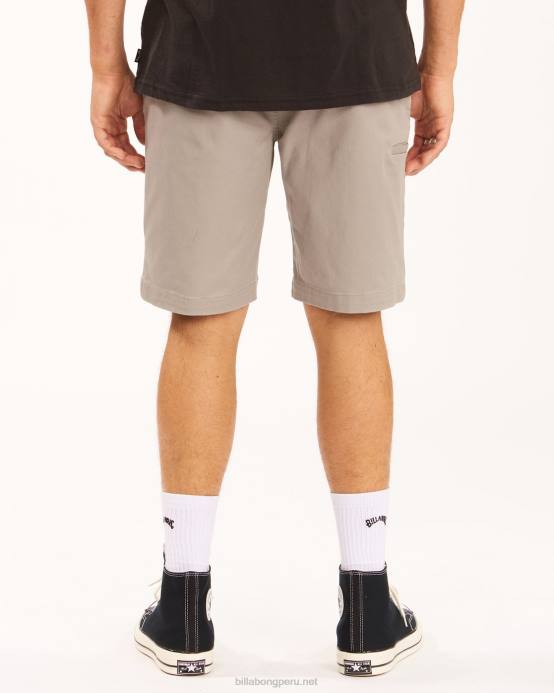 hombres brezo gris Billabong pantalones cortos elásticos carter 21'' 04LD514