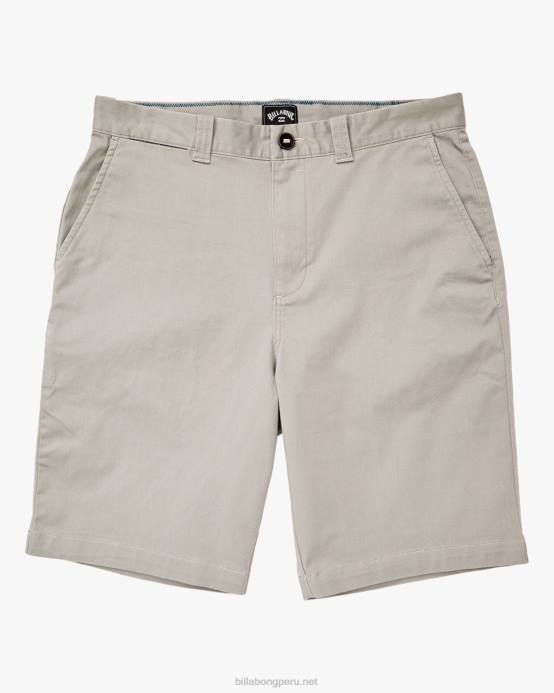 hombres brezo gris Billabong pantalones cortos elásticos carter 21'' 04LD514