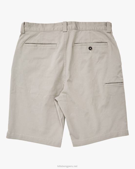 hombres brezo gris Billabong pantalones cortos elásticos carter 21'' 04LD514