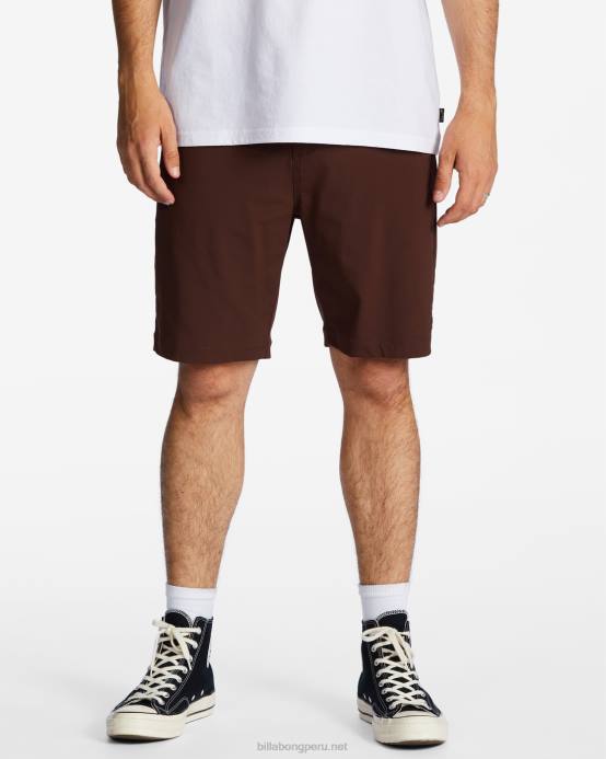 hombres cacao Billabong shorts de viaje a/div surftrek 20'' 04LD462