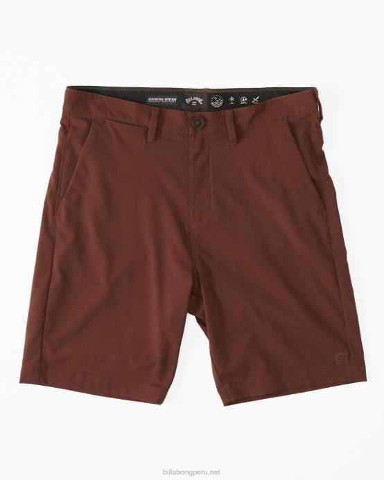 hombres cacao Billabong shorts de viaje a/div surftrek 20'' 04LD462