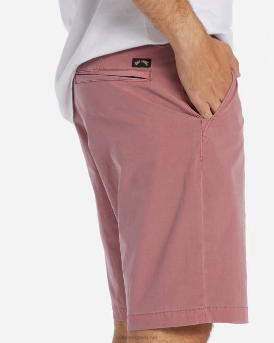 hombres coral Billabong shorts sumergibles híbridos de 18'' lavados con olas crossfire 04LD448