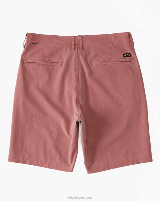 hombres coral Billabong shorts sumergibles híbridos de 18'' lavados con olas crossfire 04LD448