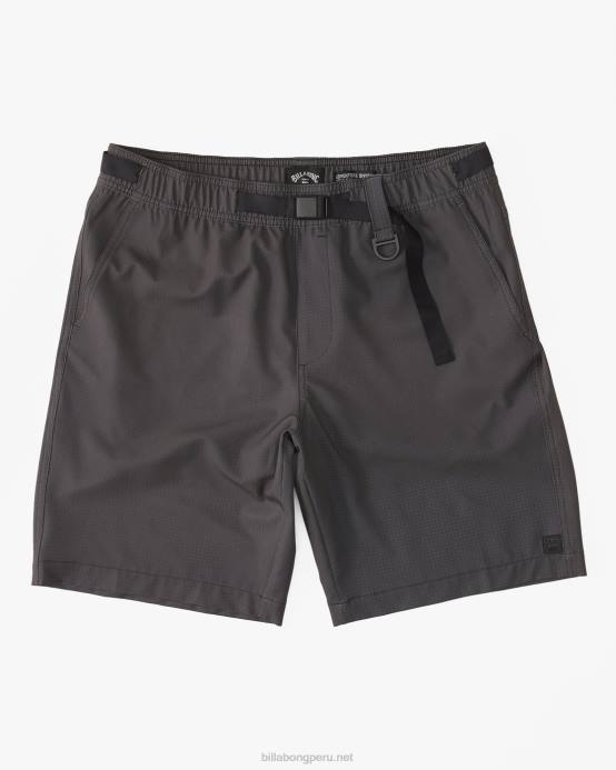 hombres cuervo Billabong pantalones cortos técnicos surftrek trail con elástico 04LD242