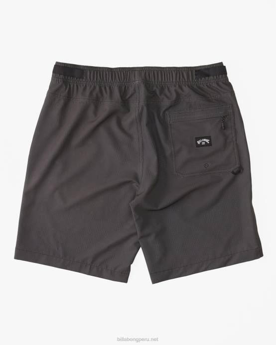 hombres cuervo Billabong pantalones cortos técnicos surftrek trail con elástico 04LD242