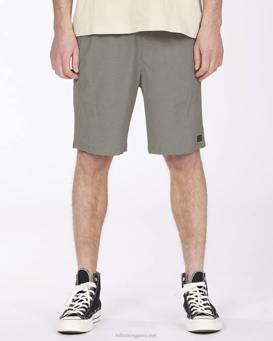 hombres gris Billabong shorts sumergibles con cintura elástica crossfire 18'' 04LD267