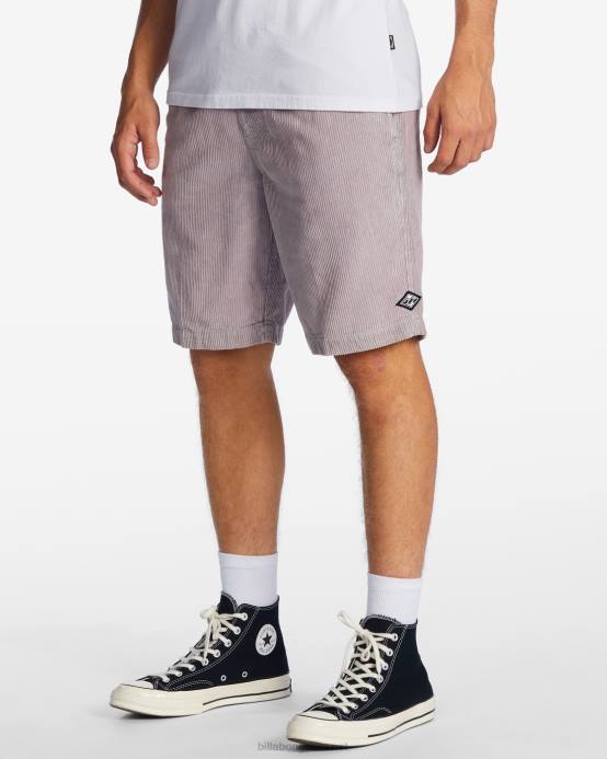 hombres gris violeta Billabong shorts de pana larry 20'' 04LD367