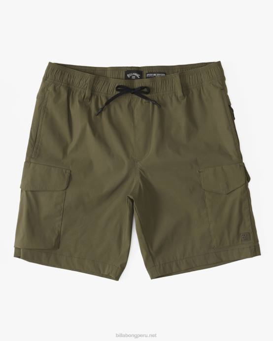 hombres militar Billabong pantalones cortos surftrek elásticos técnicos cargo 19'' 04LD479