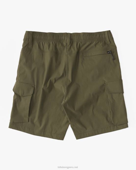 hombres militar Billabong pantalones cortos surftrek elásticos técnicos cargo 19'' 04LD479