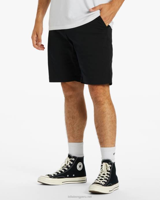 hombres negro Billabong pantalón corto Carter Performance 20'' 04LD527