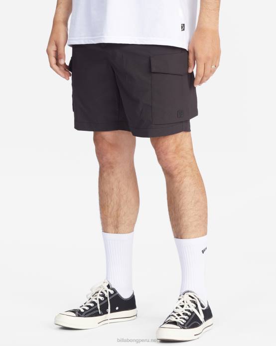 hombres negro Billabong shorts cargo a/div surftrek 19'' 04LD662