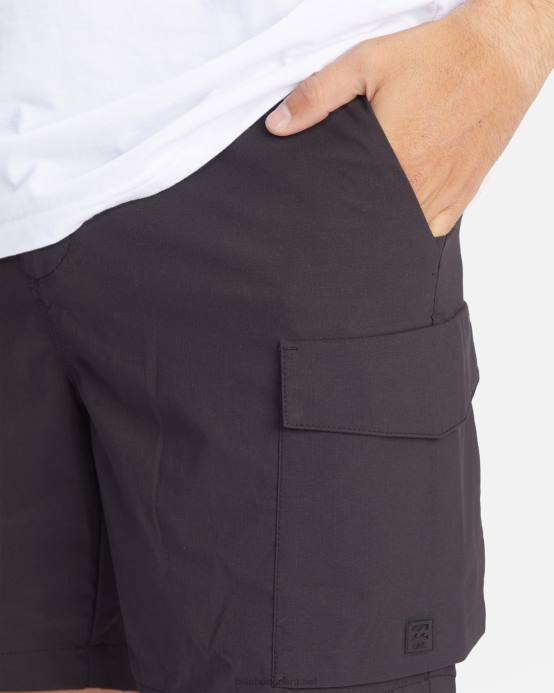 hombres negro Billabong shorts cargo a/div surftrek 19'' 04LD662