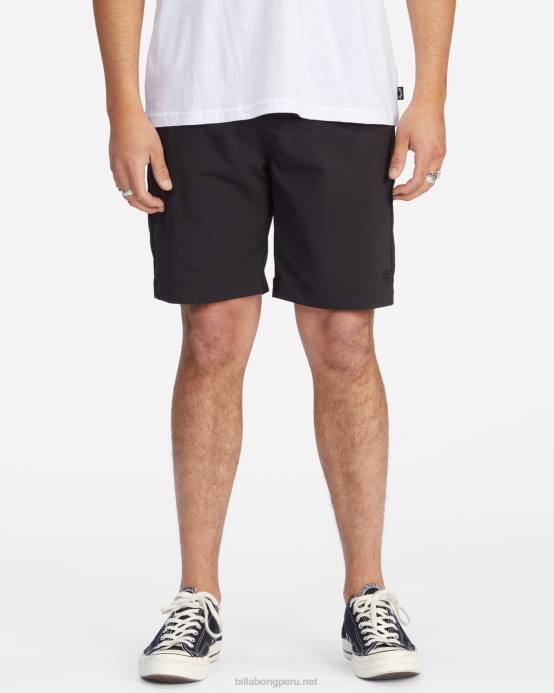 hombres negro Billabong shorts de viaje a/div surftrek 20'' 04LD227