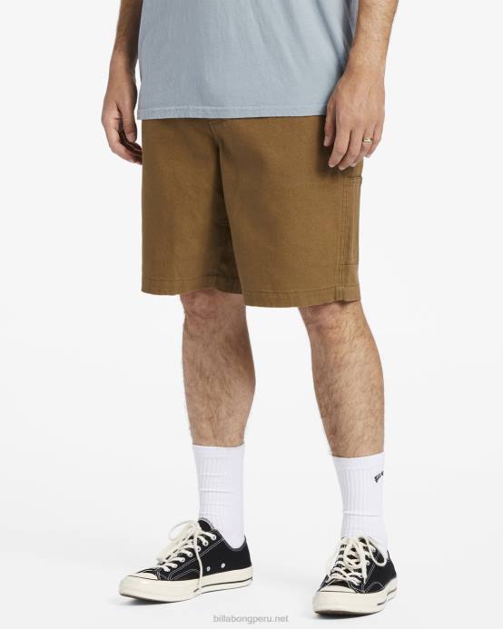 hombres nutria Billabong pantalones cortos de carpintero de jean de la unión 04LD344