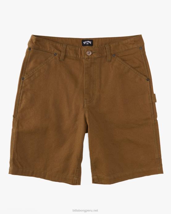 hombres nutria Billabong pantalones cortos de carpintero de jean de la unión 04LD344