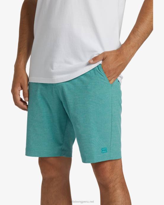 hombres verde azulado polvoriento Billabong shorts sumergibles crossfire mid 19'' 04LD307
