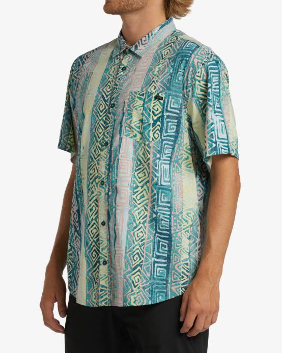 hombres agua Billabong camisa de manga corta de los domingos 04LD405