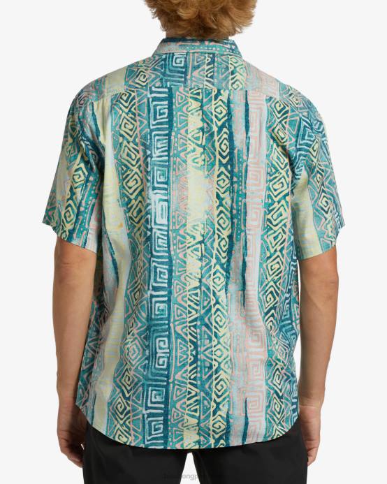 hombres agua Billabong camisa de manga corta de los domingos 04LD405