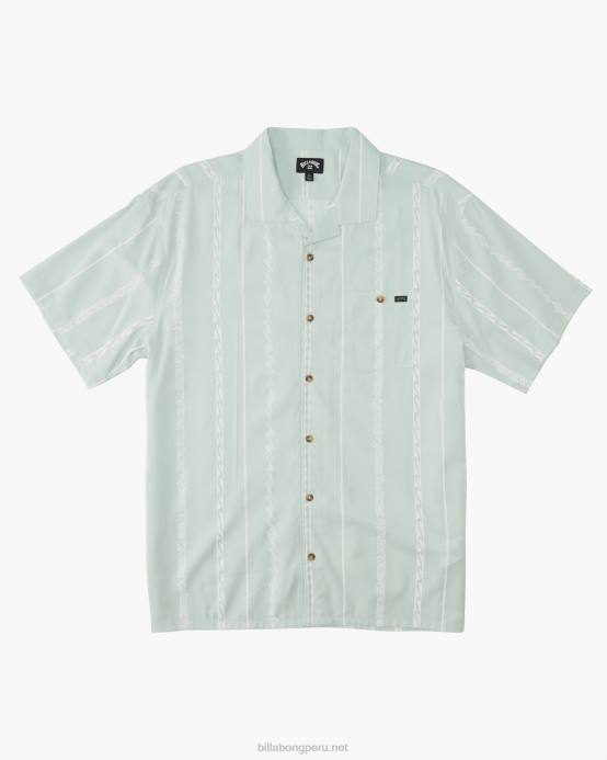 hombres agua polvorienta Billabong camisa de manga corta de vacaciones de domingo 04LD406