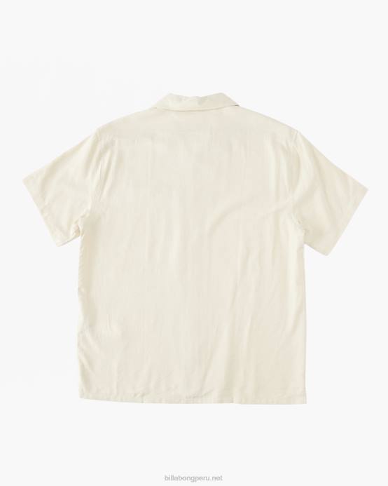 hombres chino Billabong camisa de manga corta de cáñamo vacay 04LD369
