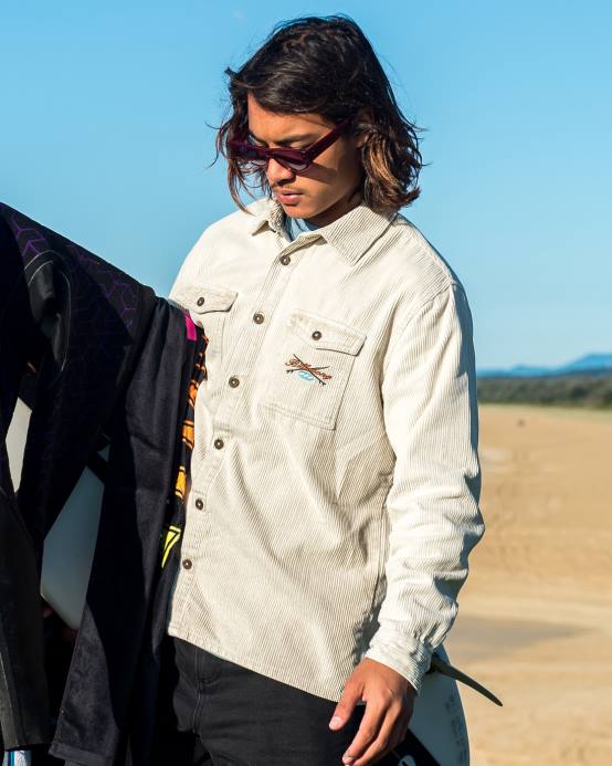 hombres chino Billabong camisa de manga larga de días bong 04LD396