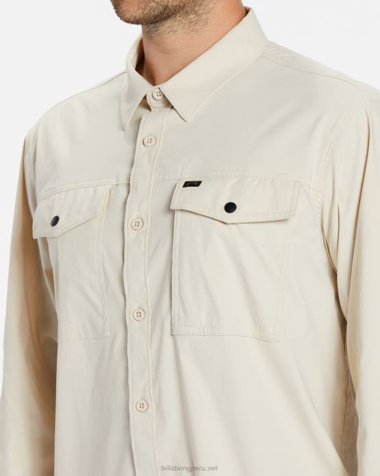 hombres chino Billabong playera manga larga surftrek tech 04LD493