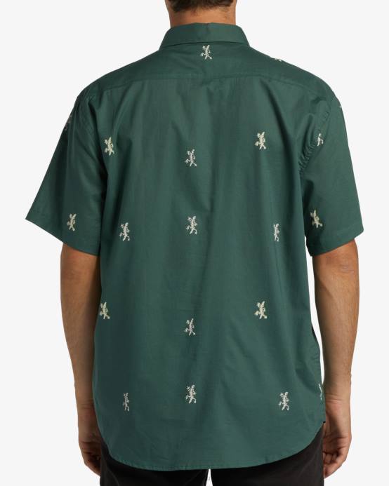 hombres ciprés Billabong mini camisa de manga corta de los domingos 04LD399