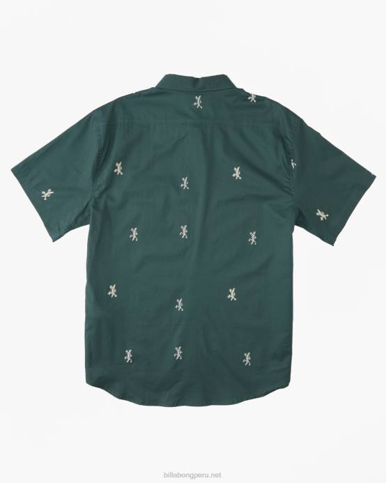 hombres ciprés Billabong mini camisa de manga corta de los domingos 04LD399