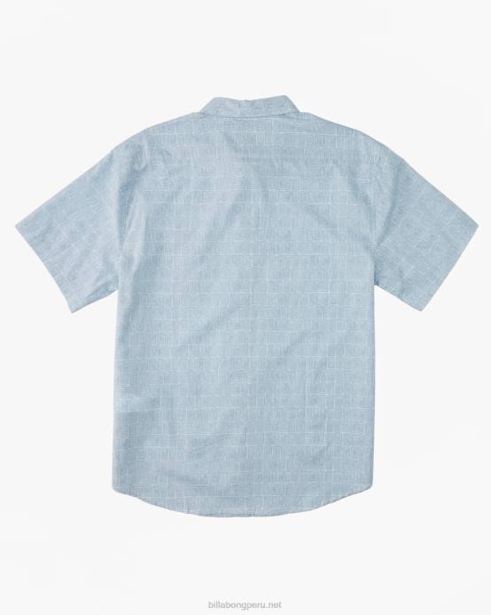 hombres costero Billabong mini camisa de manga corta de los domingos 04LD416