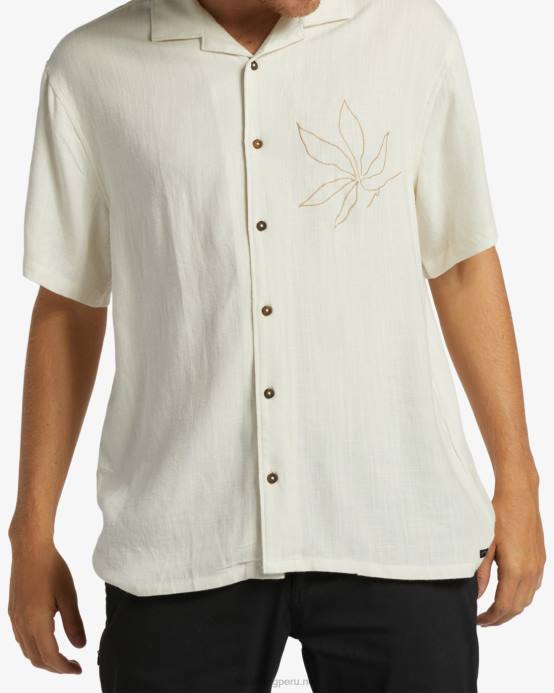 hombres hueso Billabong camisa de manga corta de vacaciones de domingo 04LD393