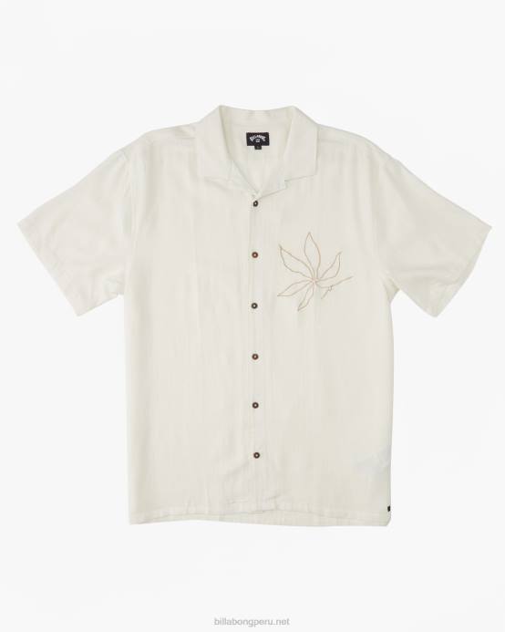 hombres hueso Billabong camisa de manga corta de vacaciones de domingo 04LD393