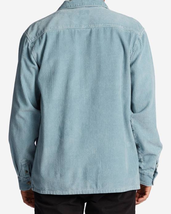 hombres humo azul Billabong camisa de manga larga de días bong 04LD667