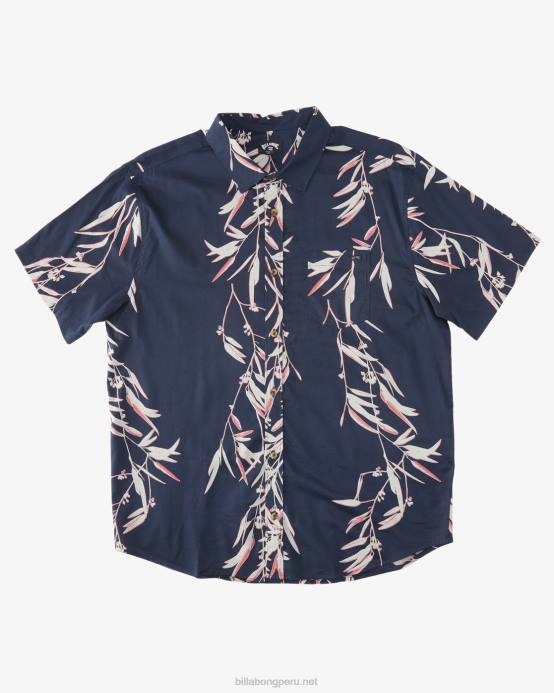 hombres noche Billabong camisa de manga corta de los domingos 04LD567