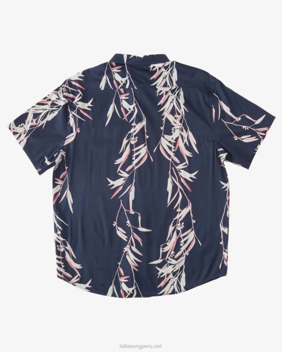 hombres noche Billabong camisa de manga corta de los domingos 04LD567