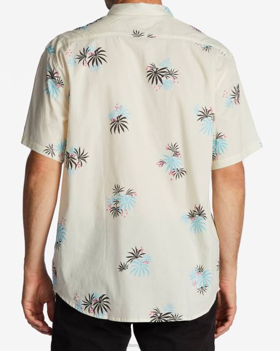 hombres piedra Billabong mini camisa de manga corta de los domingos 04LD588